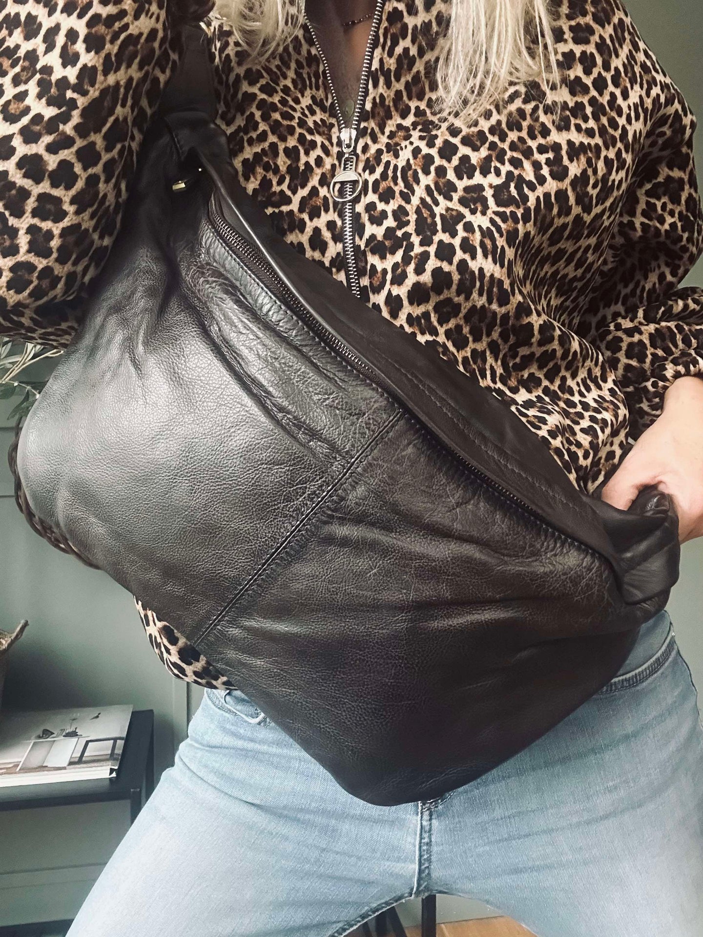 Cool Buffy XL Midjeväska i smörmjukt läder - Brun