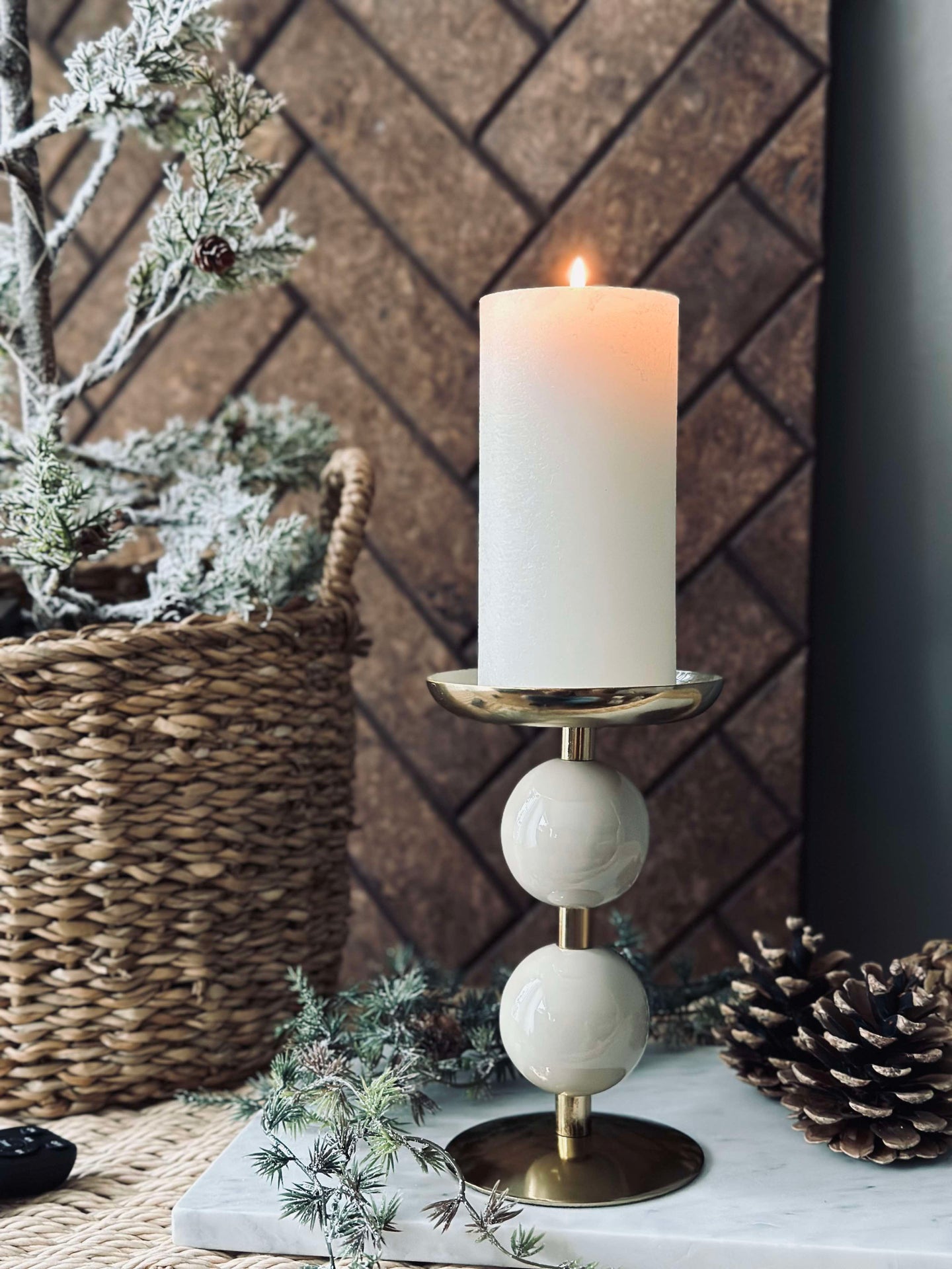 Ljushållare NOYA 17 cm - Beige