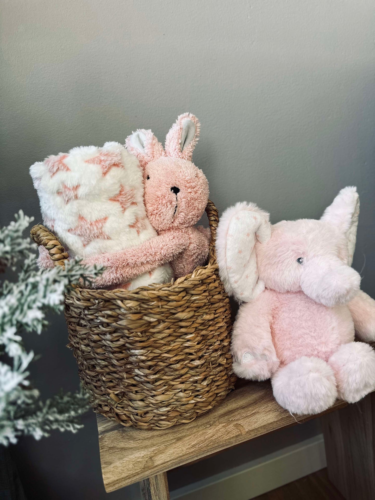 Nalle Elefant 25 cm - Ljusrosa