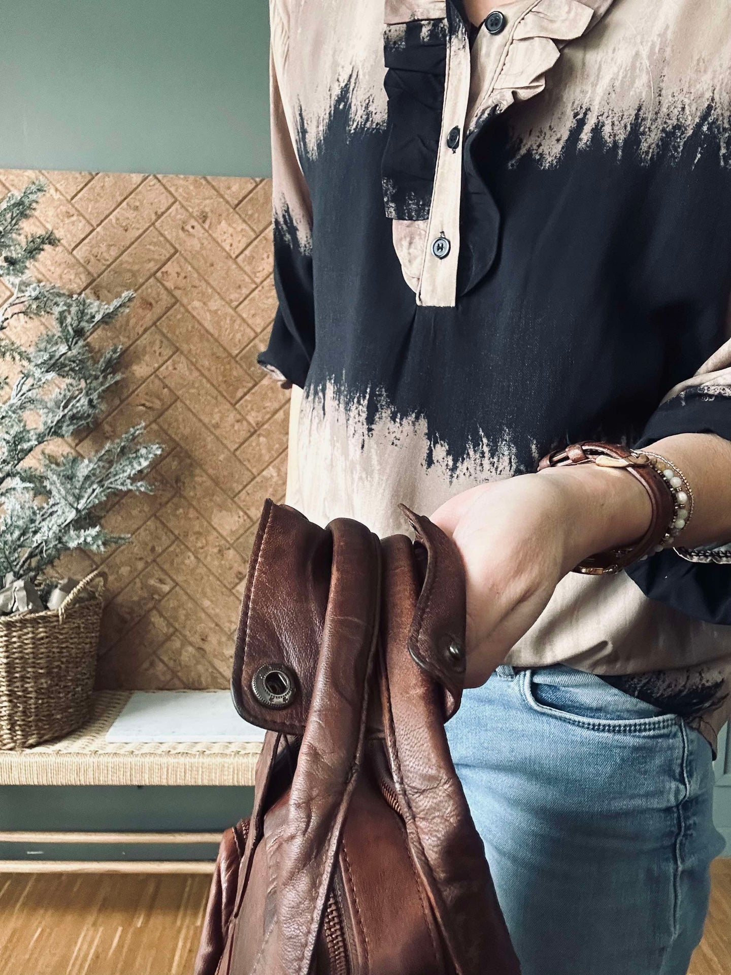 Arbetsväska - Brown Cow leather