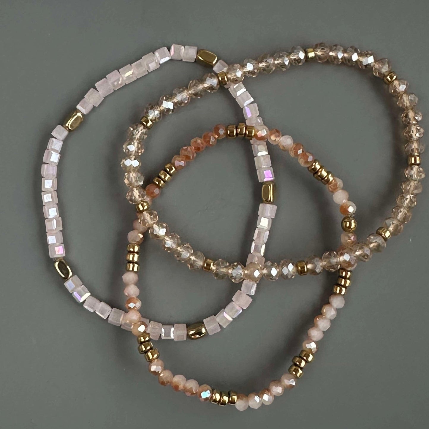 Merle Naturlig Armband - Set med 3 st