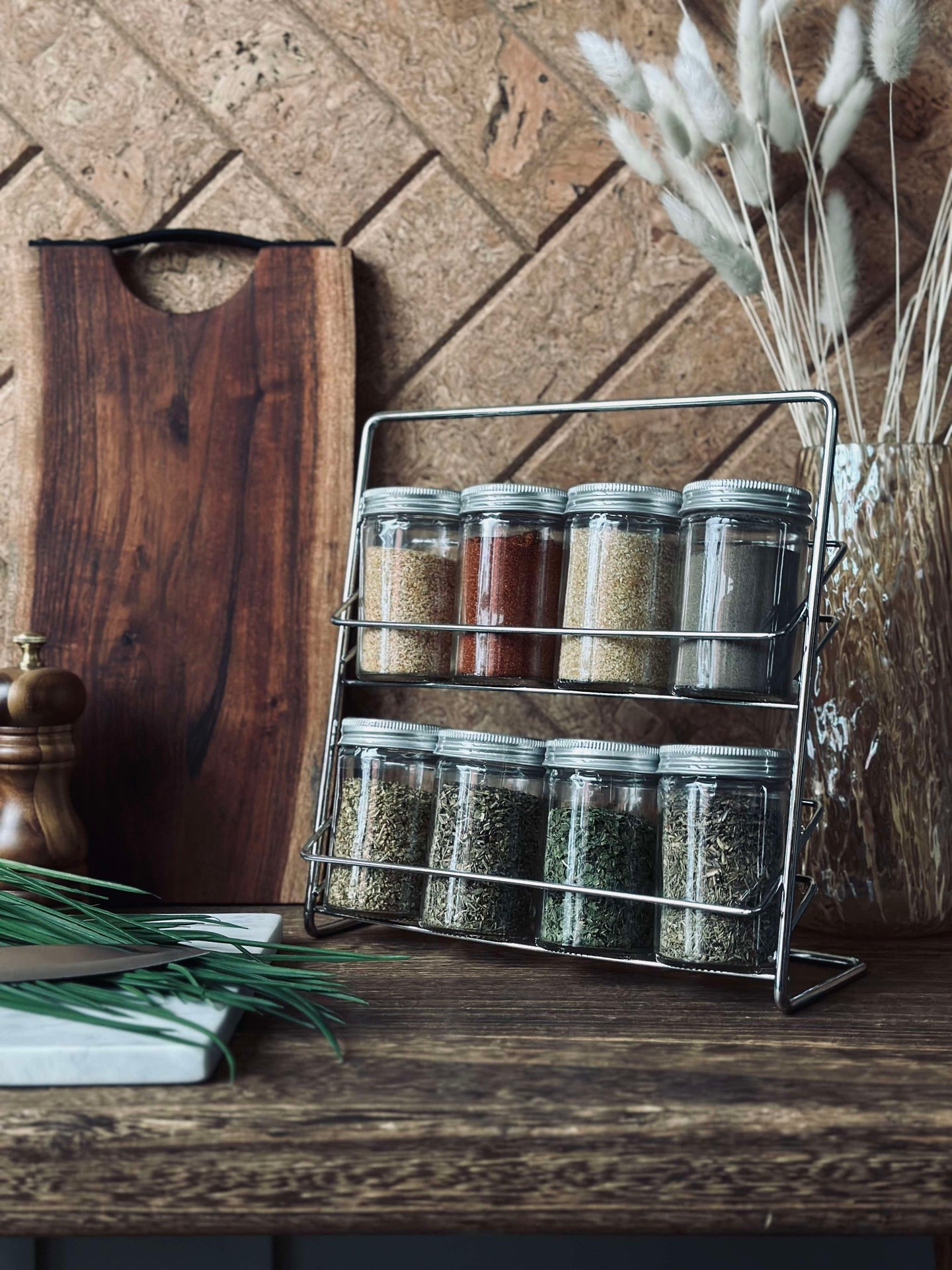 Kryddpaket med 8 varianter - Ställ medföljer