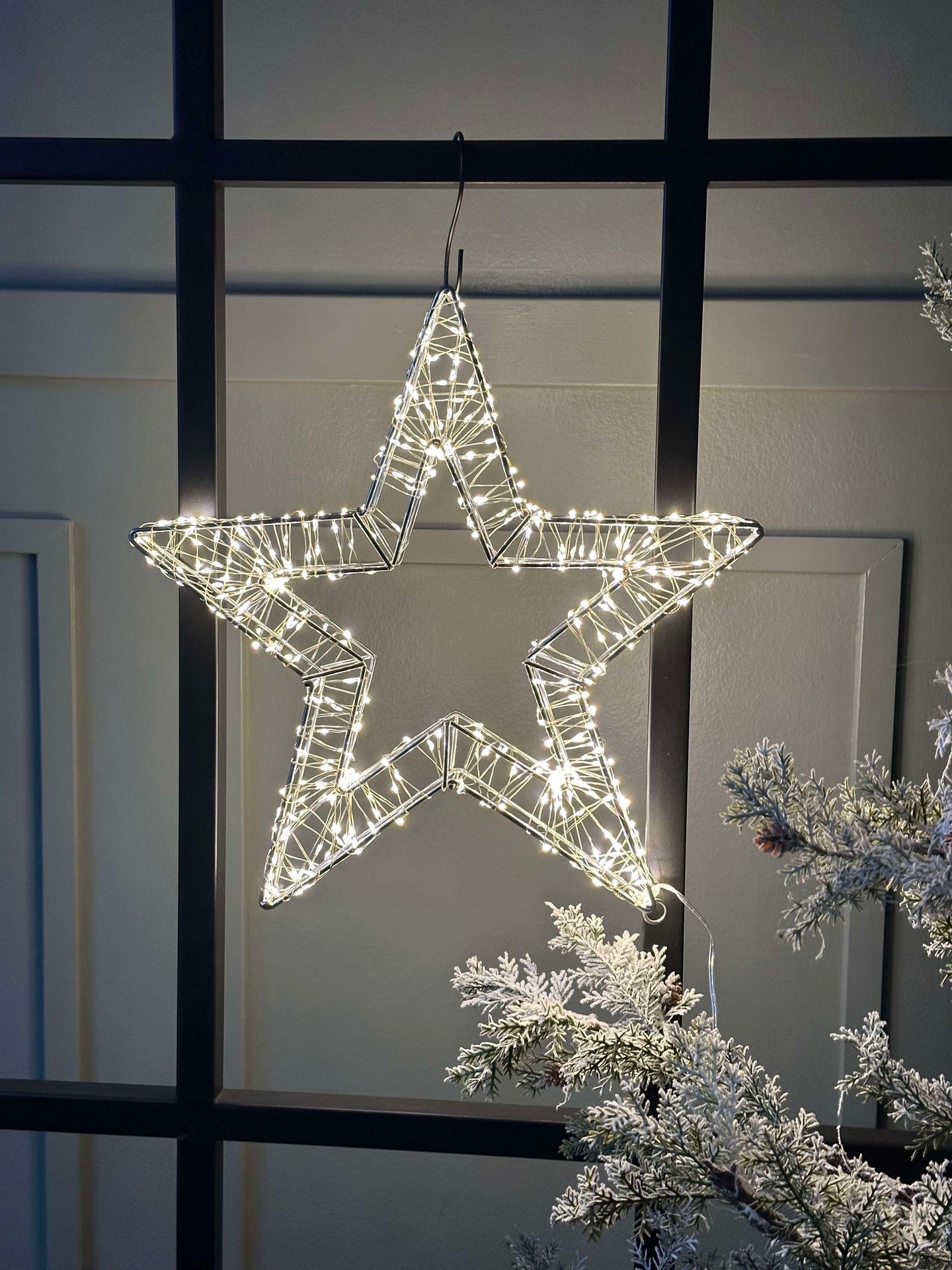Stjärna med LED-ljus - Godkänd för inomhus och utomhus