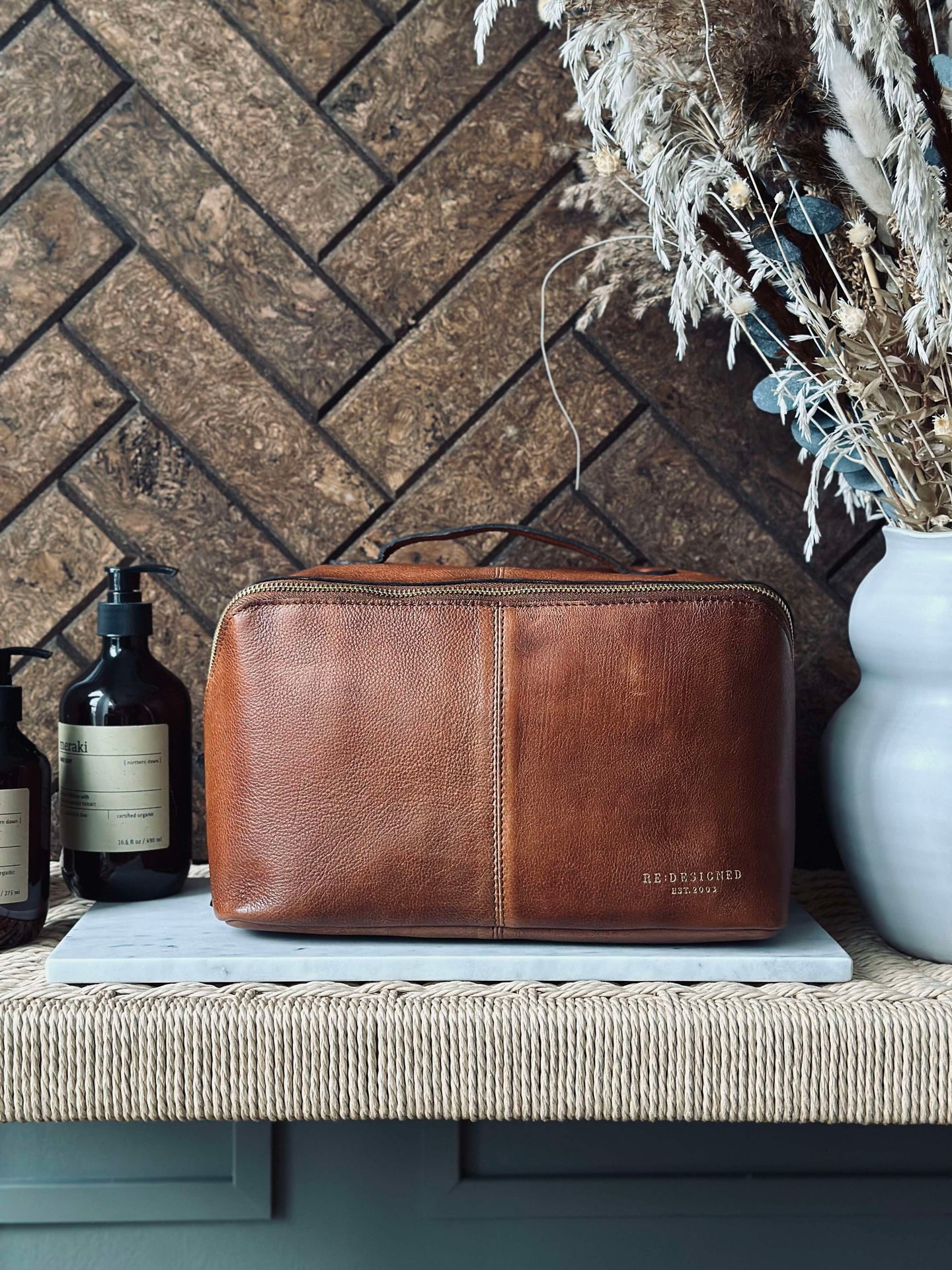 Toalettväska Halima Walnut - Large