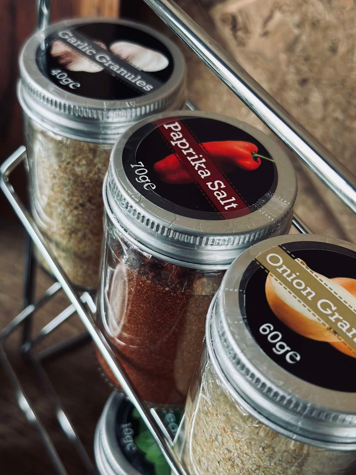 Kryddpaket med 8 varianter - Ställ medföljer