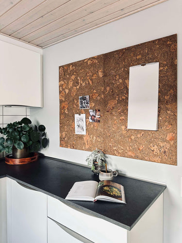 Korkplatta 60×90 – Isberg grå