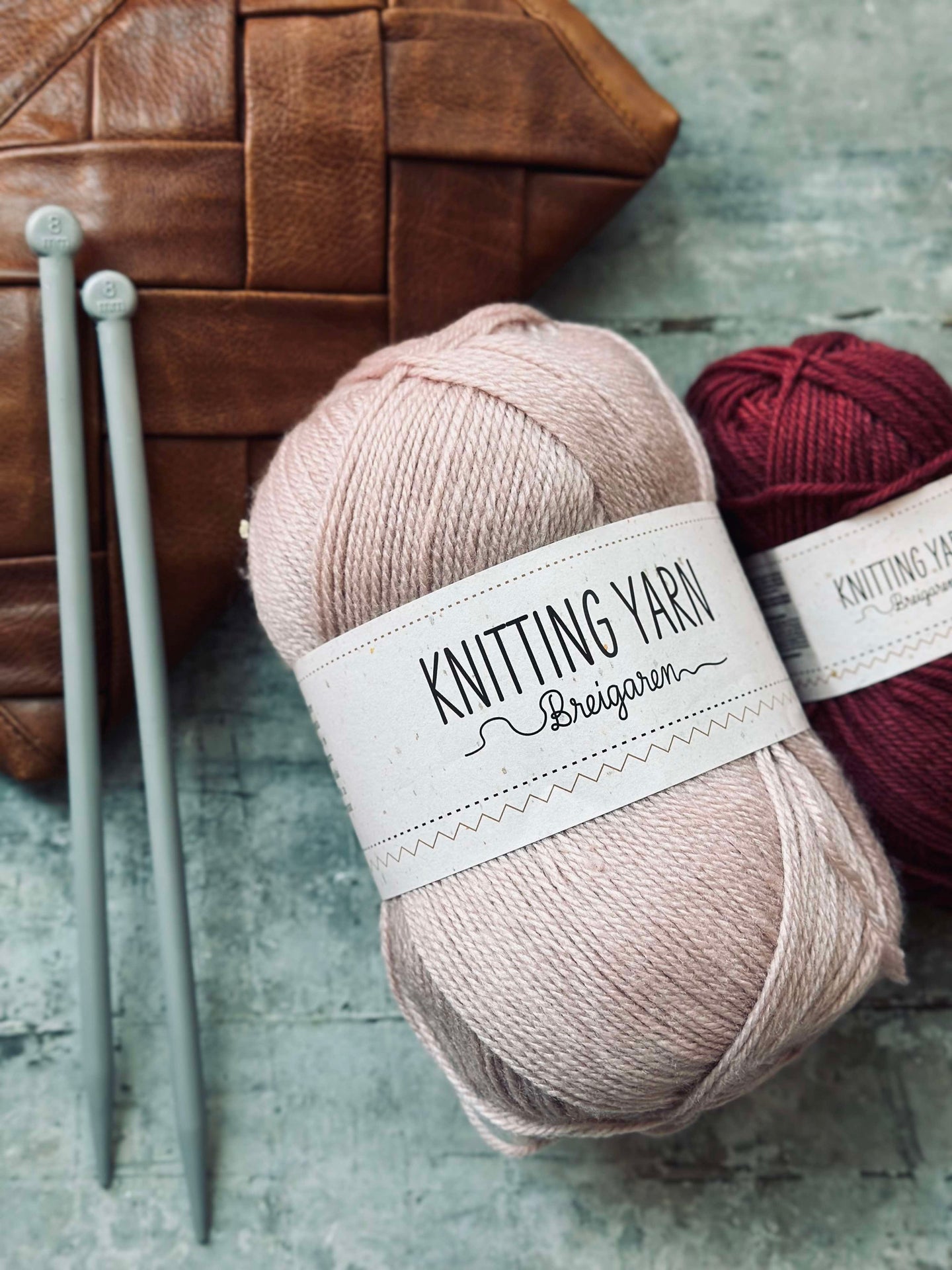 Akrylgarn 200 gram - Rosa