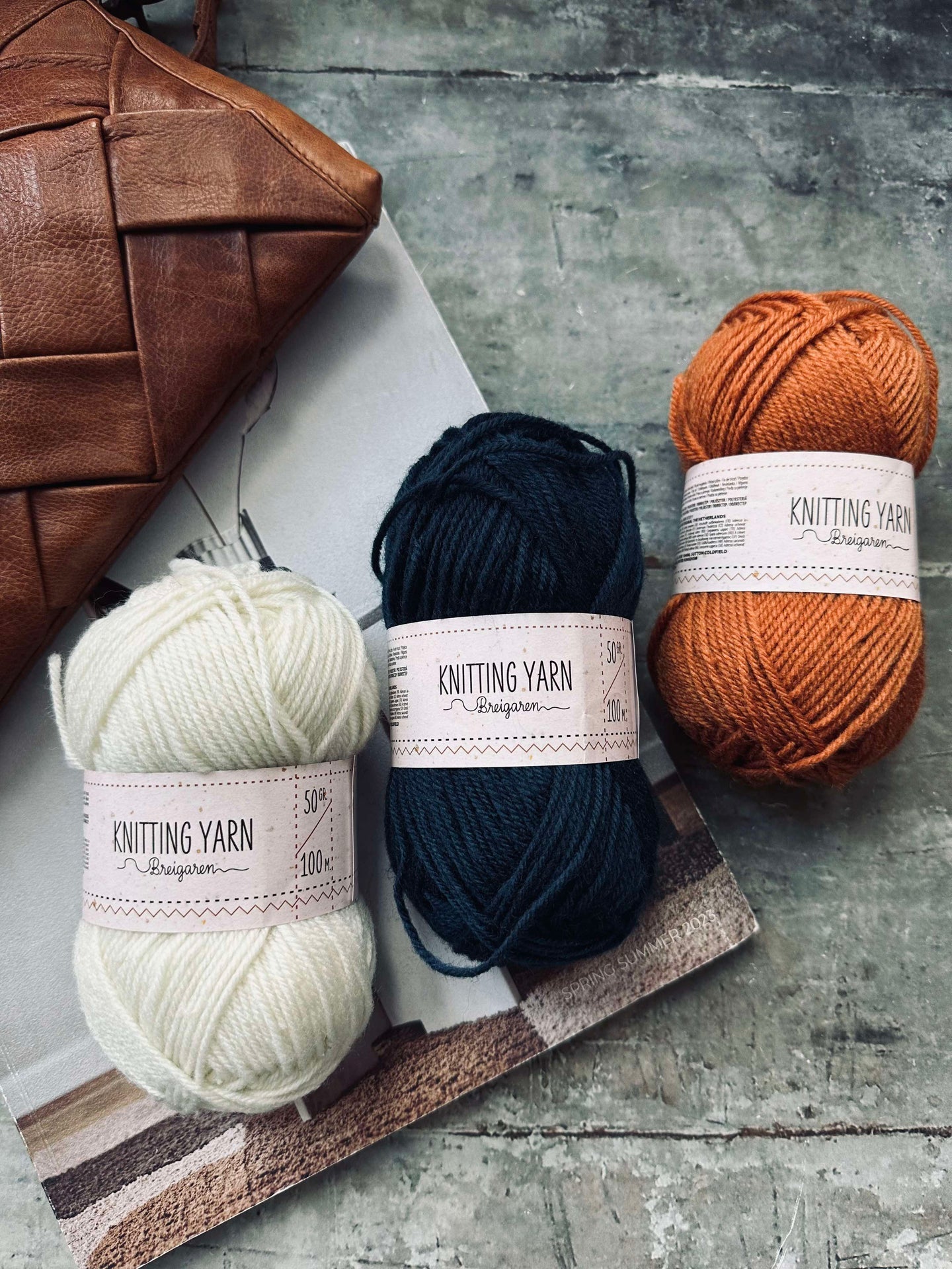 Polyestergarn 50 gram - Kräm