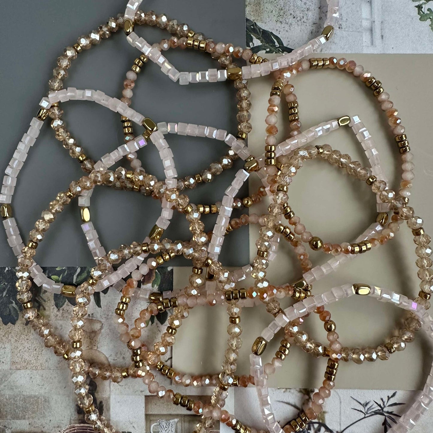 Merle Naturlig Armband - Set med 3 st