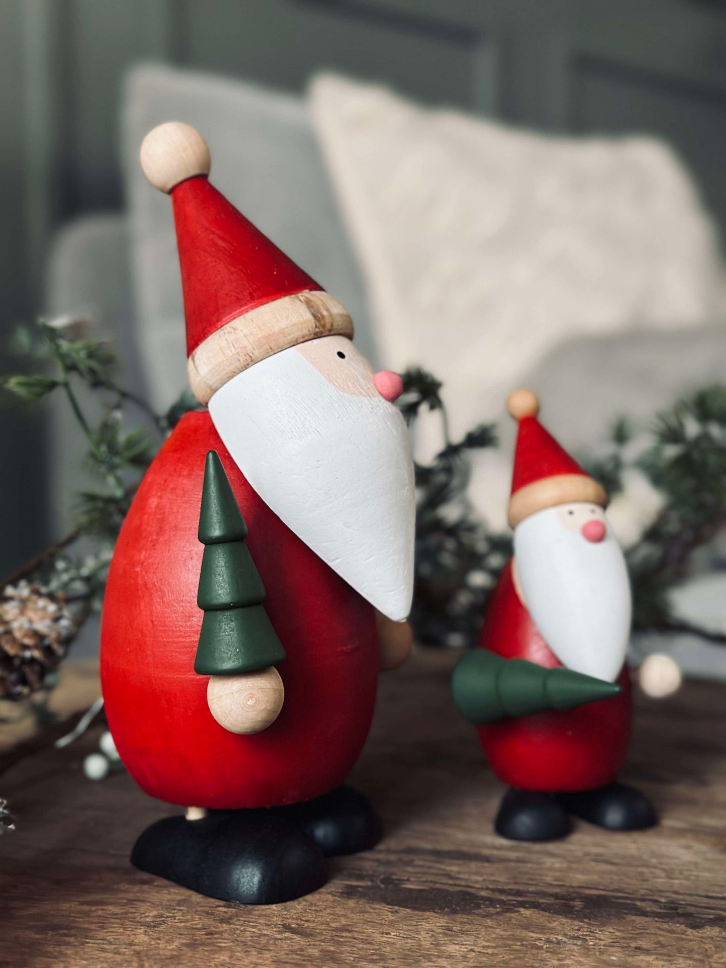 Tomte med julgran - Large