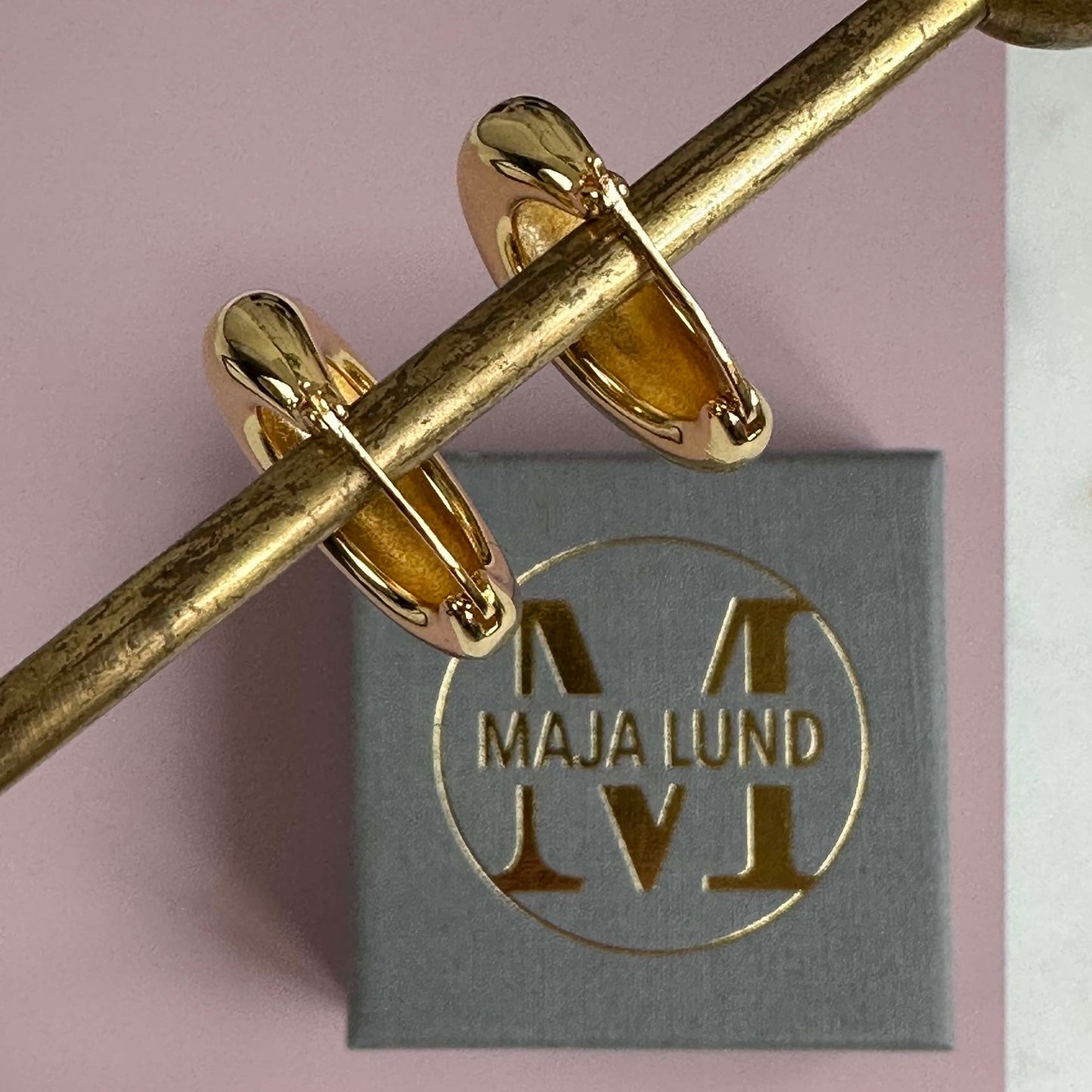 Baby mini 18K guldpläterade örhängen