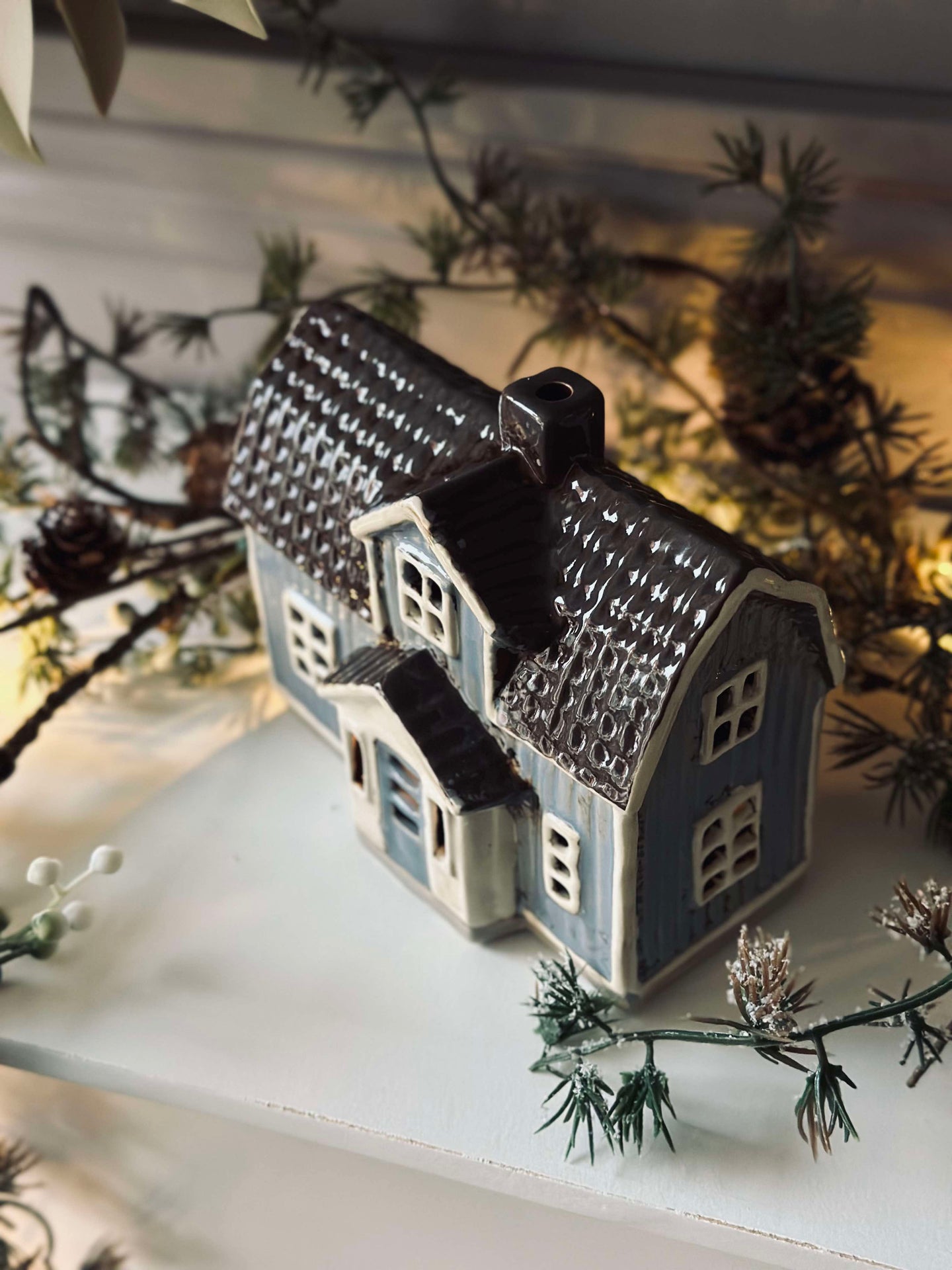 Keramikhus - Ljusblå