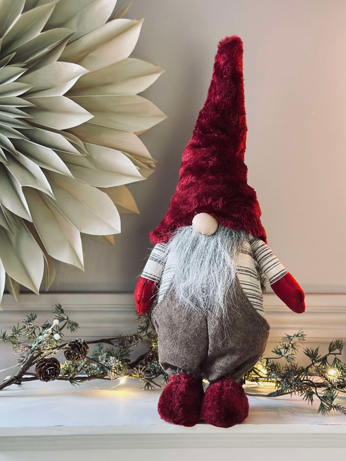 Tomte med skägg - Stående