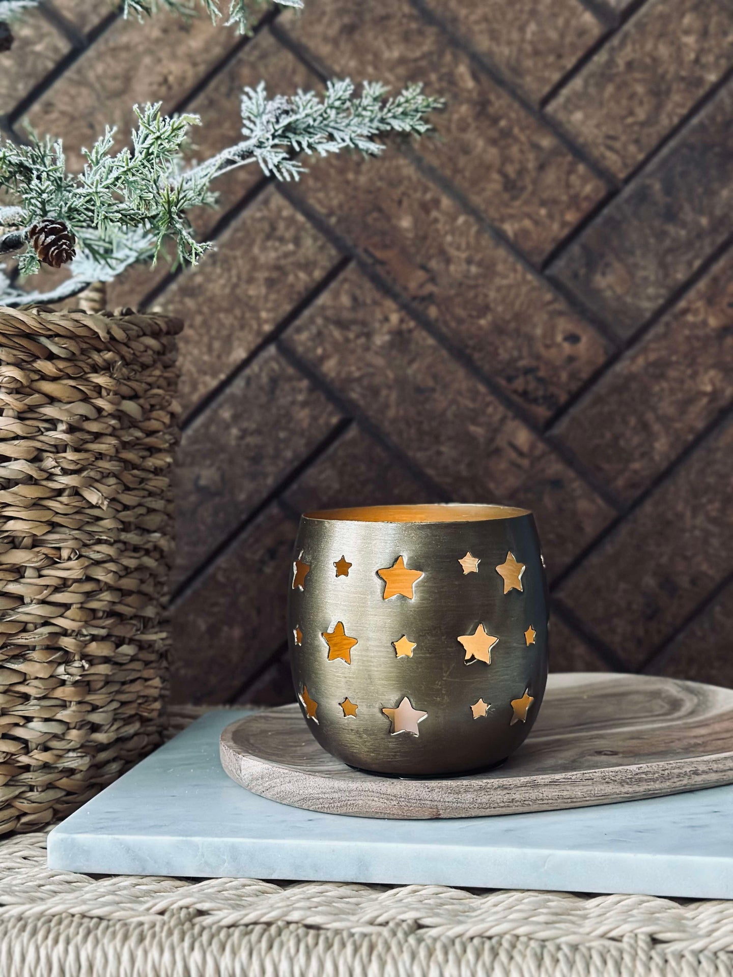 Ljusstake med stjärnor - Small