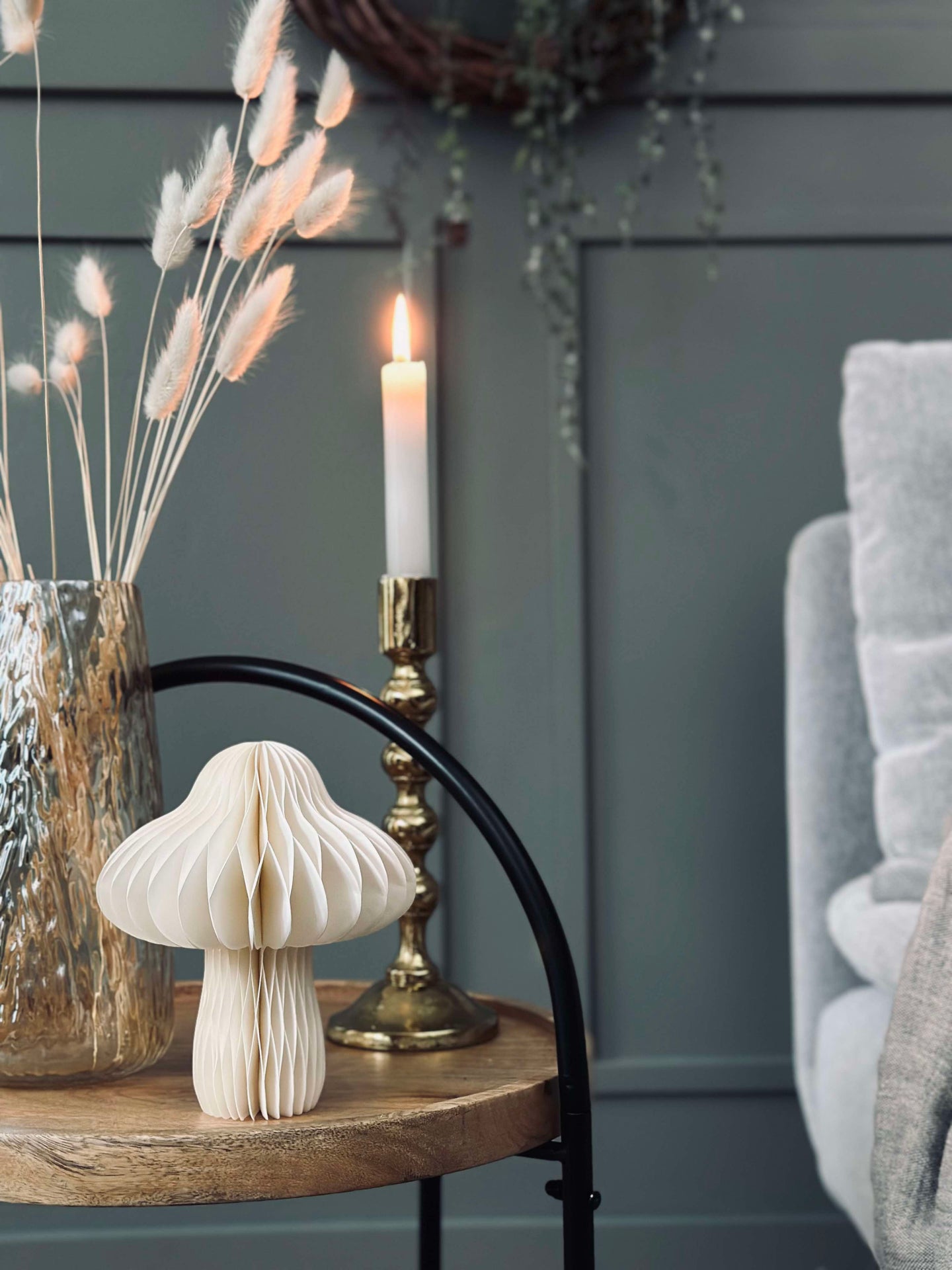 Svamppapper small - Creme