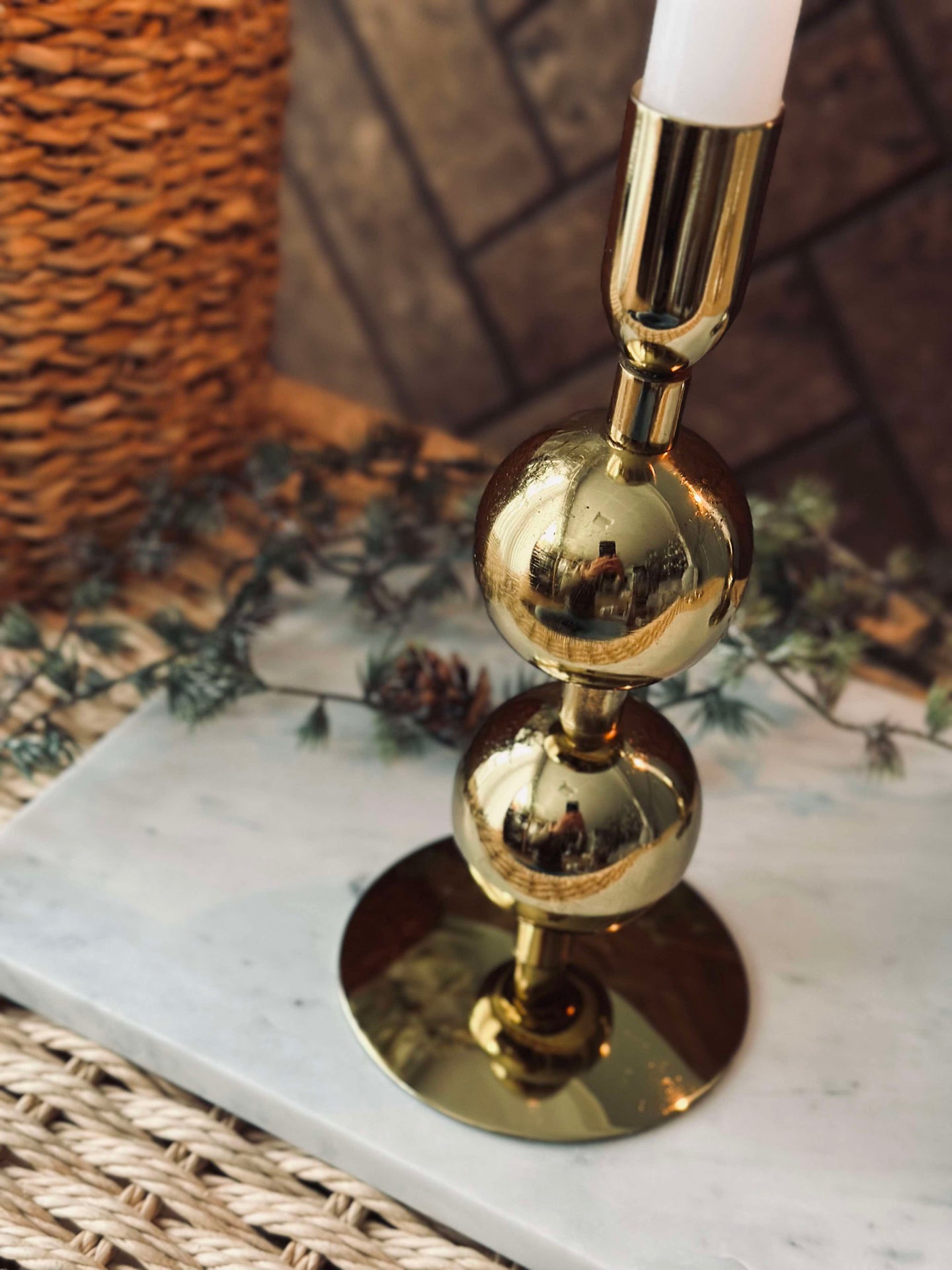 Ljusstake NOYA - Gold 20 cm