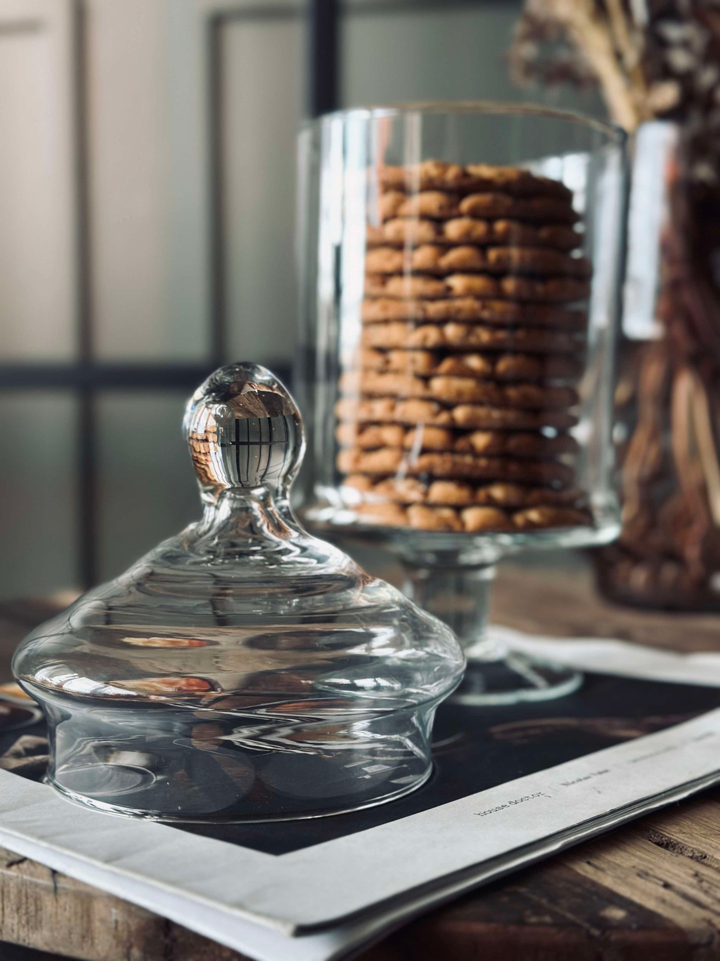 Förvaring med lock - Glas