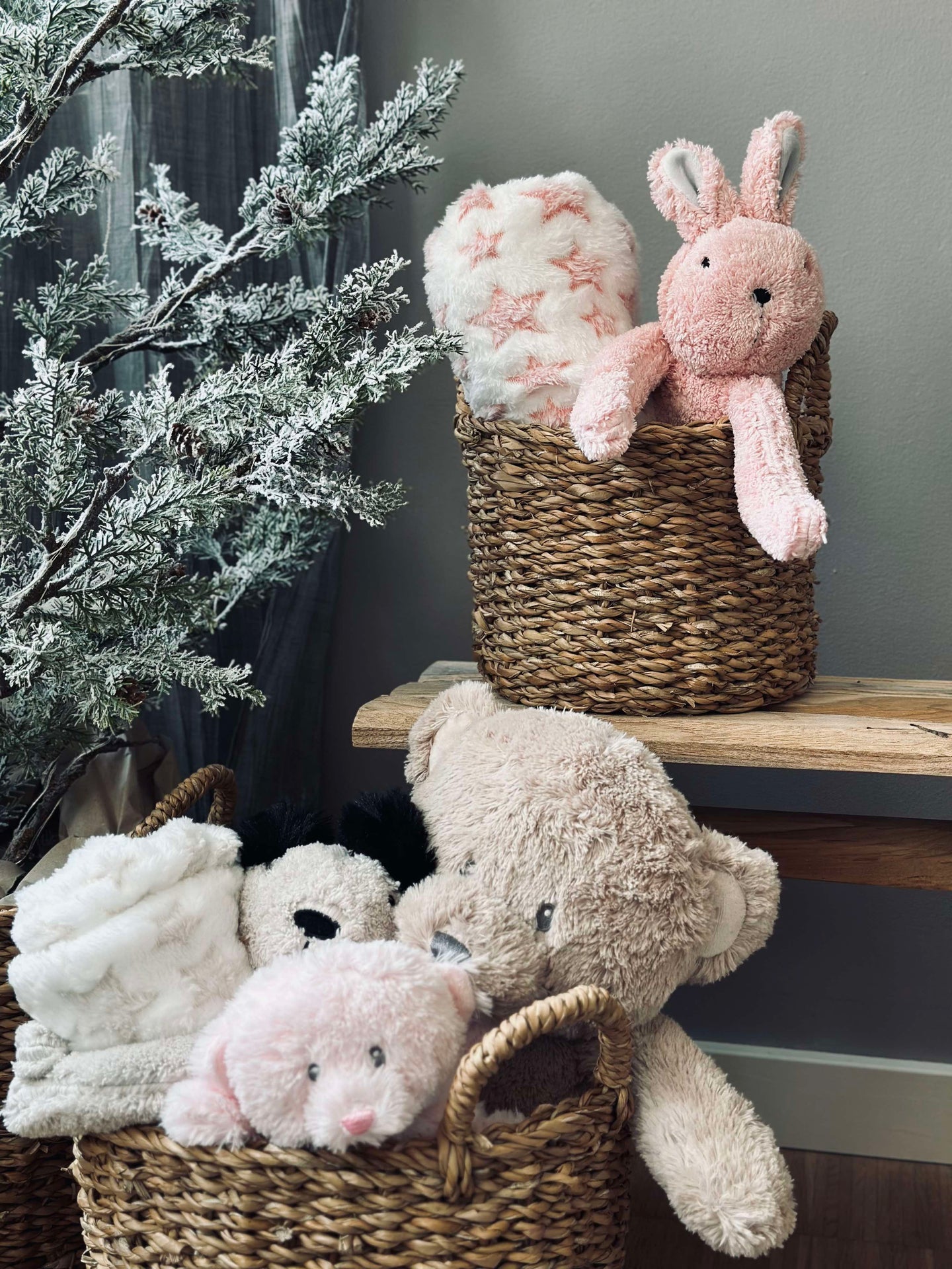 Babyfilt med nalle - Kanin