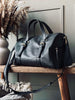 Träningsväska BLACK leather