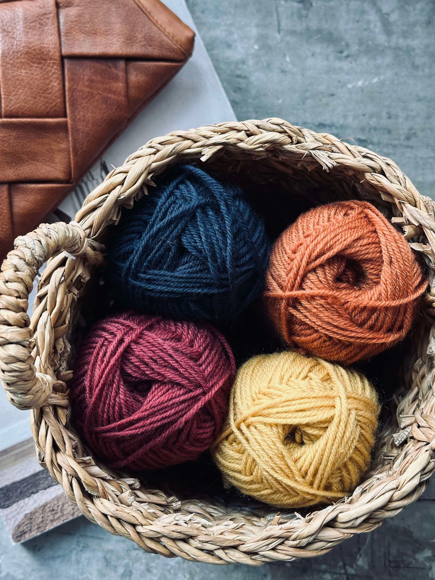 Polyestergarn 50 gram - Gul