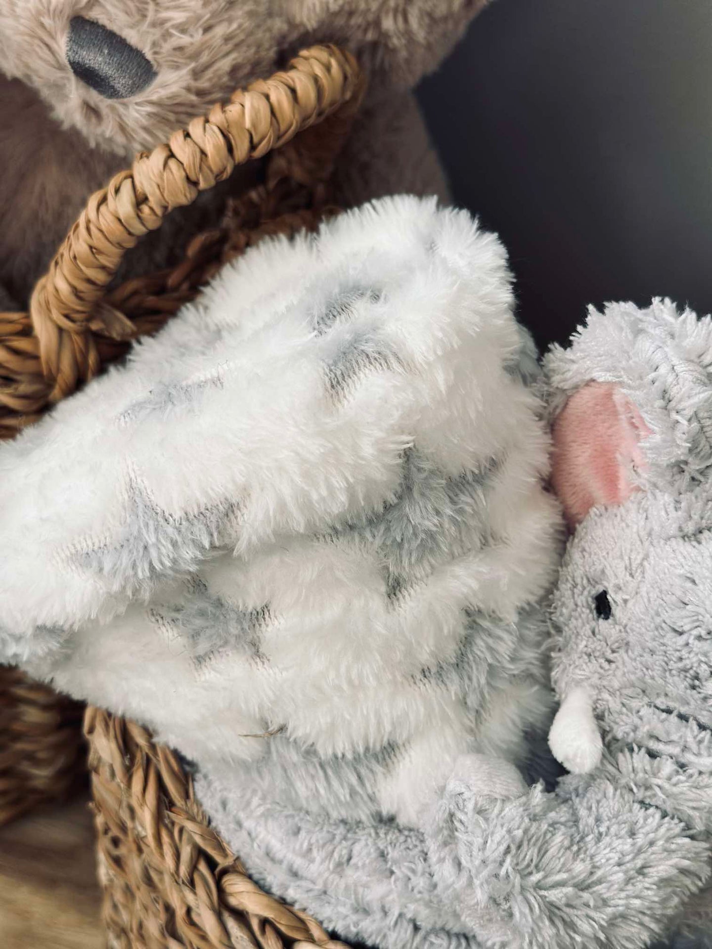 Babyfilt med nalle - Elefant