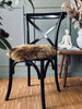 Sittdyna av lammskinn – Dark brown