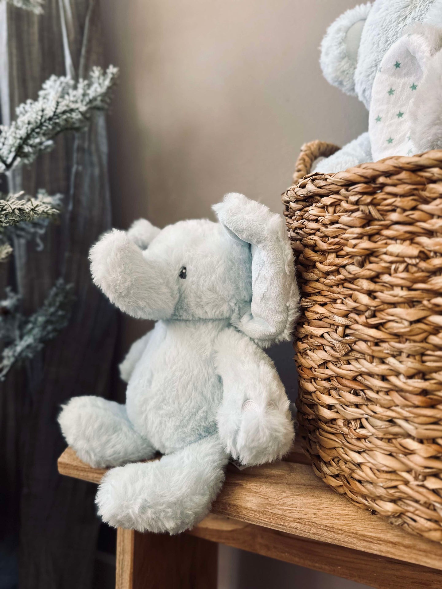 Nalle Elefant 25cm - Ljusblå