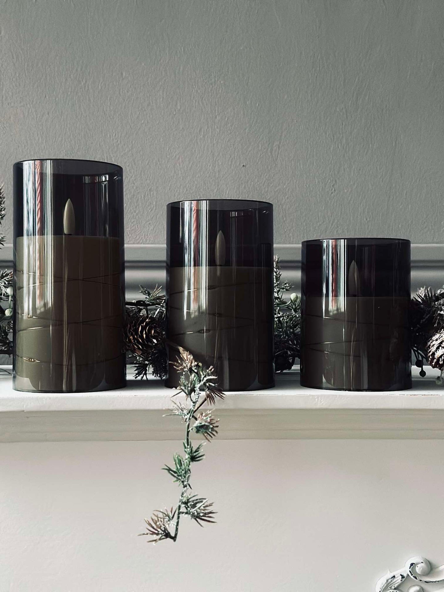 LED-ljus ALMA 3 st med fjärrkontroll