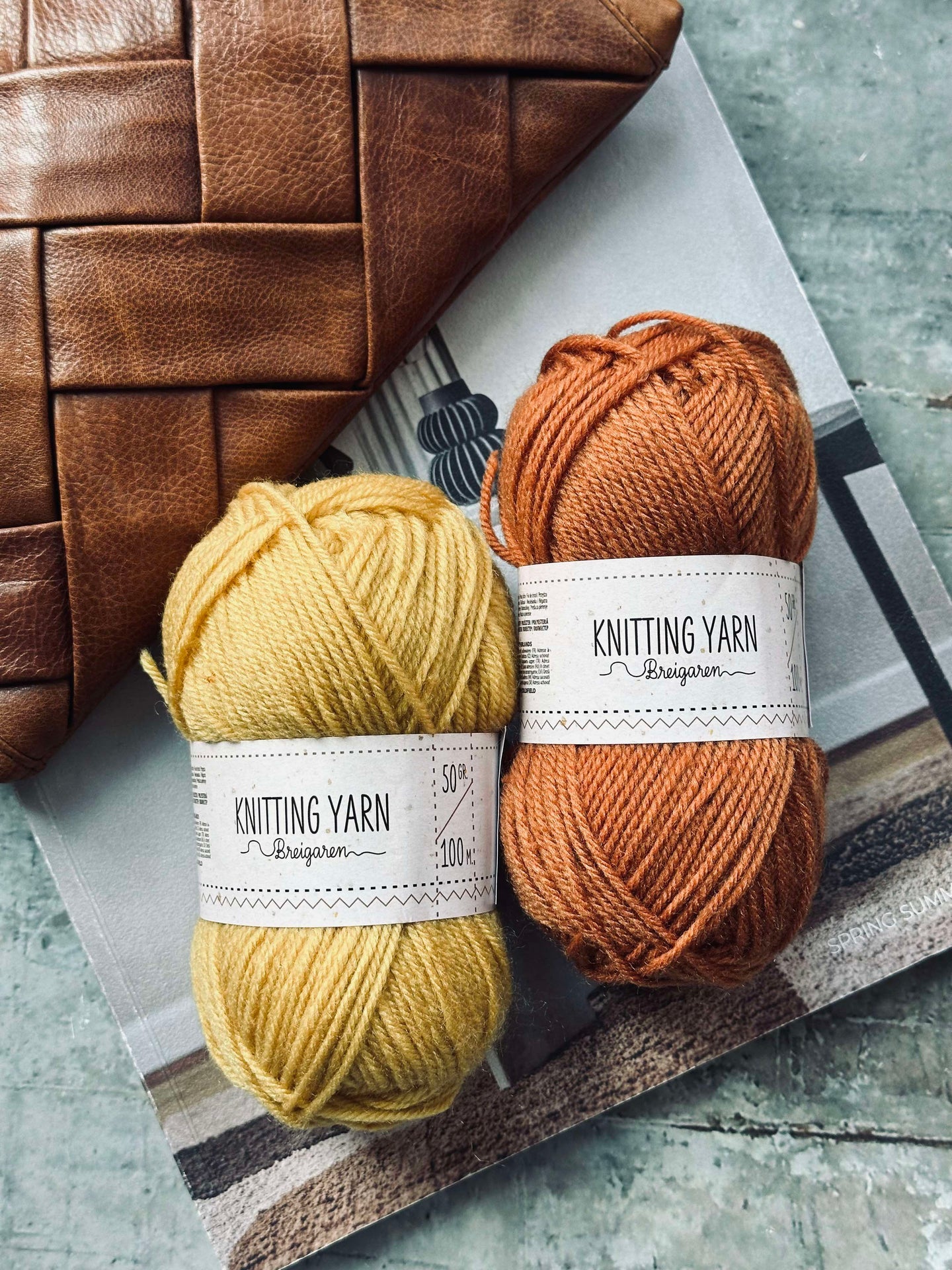 Polyestergarn 50 gram - Orange