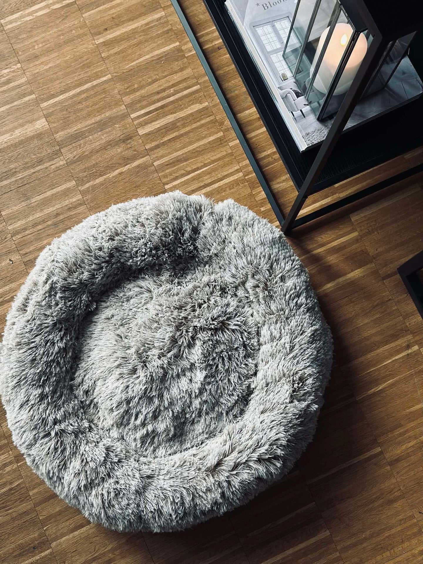 Hundbädd Fluffy - Dia 60 cm Beige