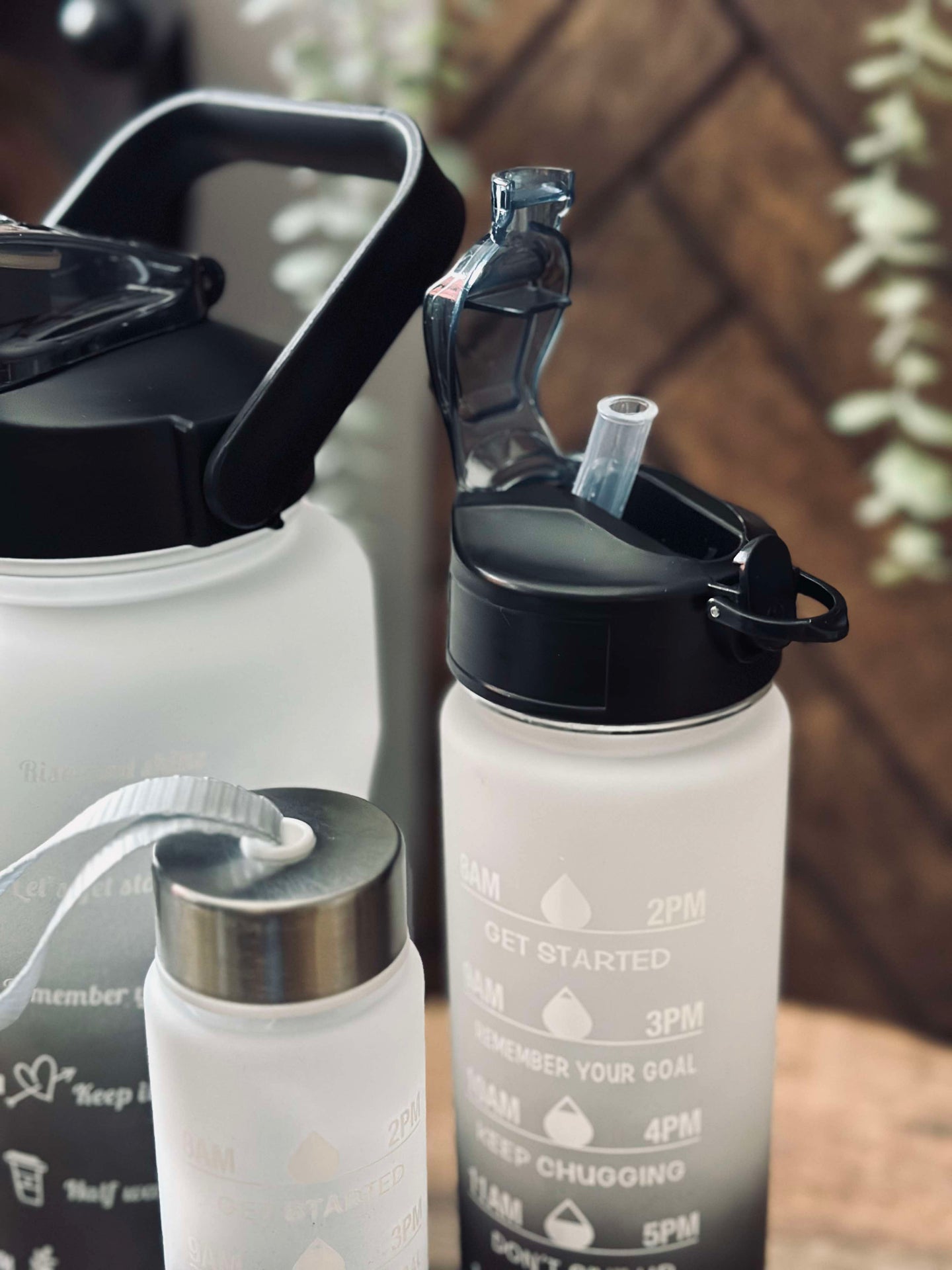 Vattenflaskor STONE - Set om 3 st