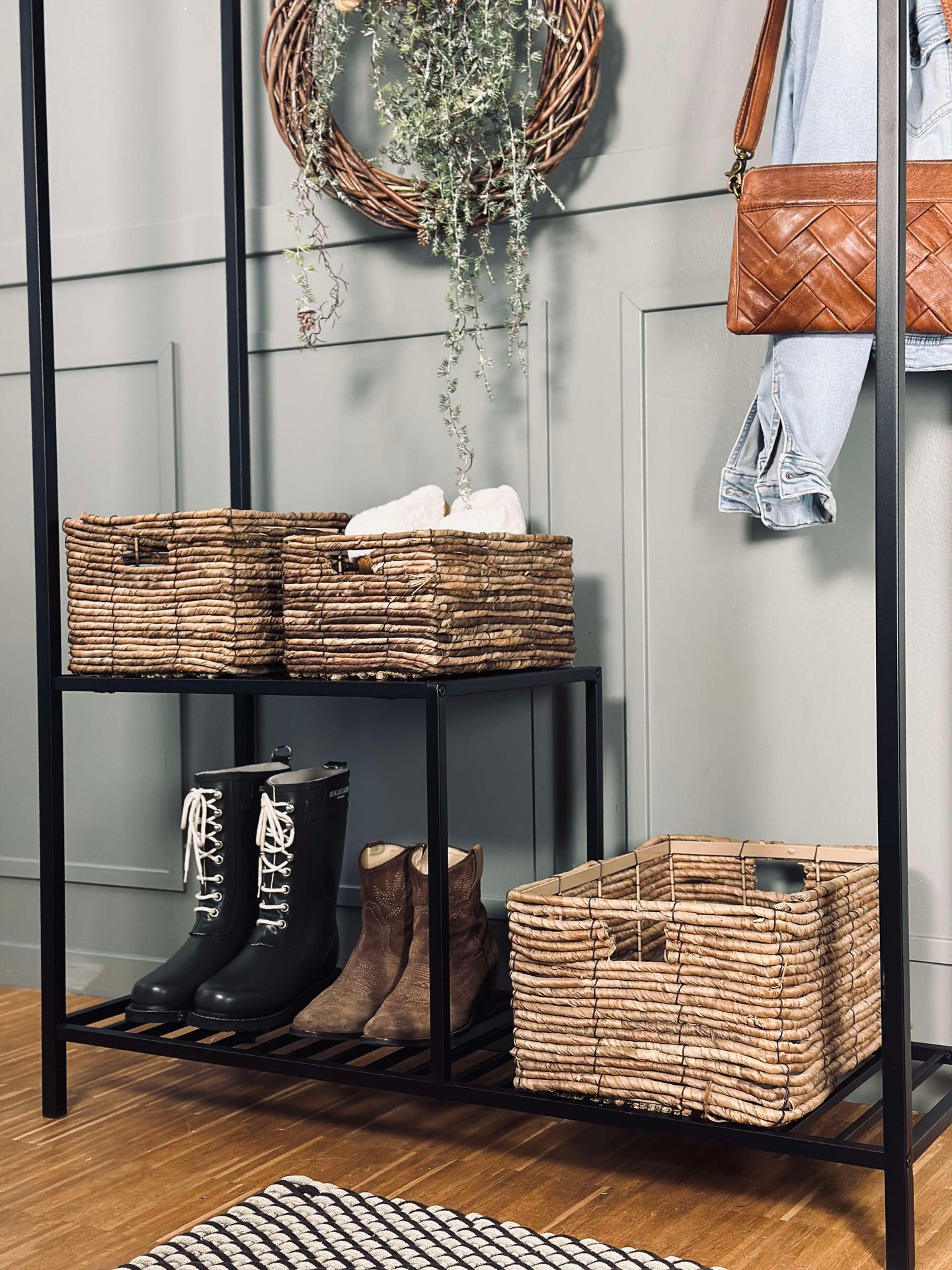 Naturkorgar i 3 storlekar – Bananblad