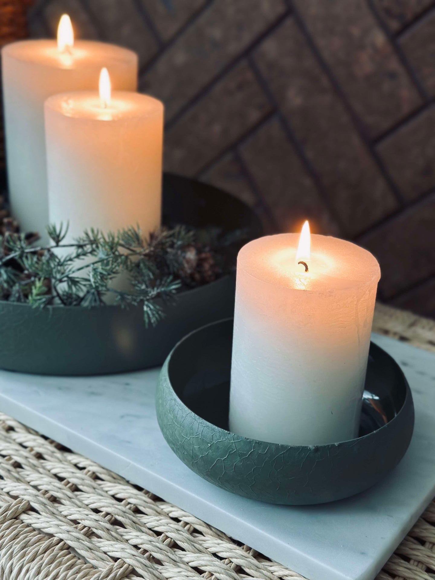 NOYA Serveringsfat 26 cm - Grön