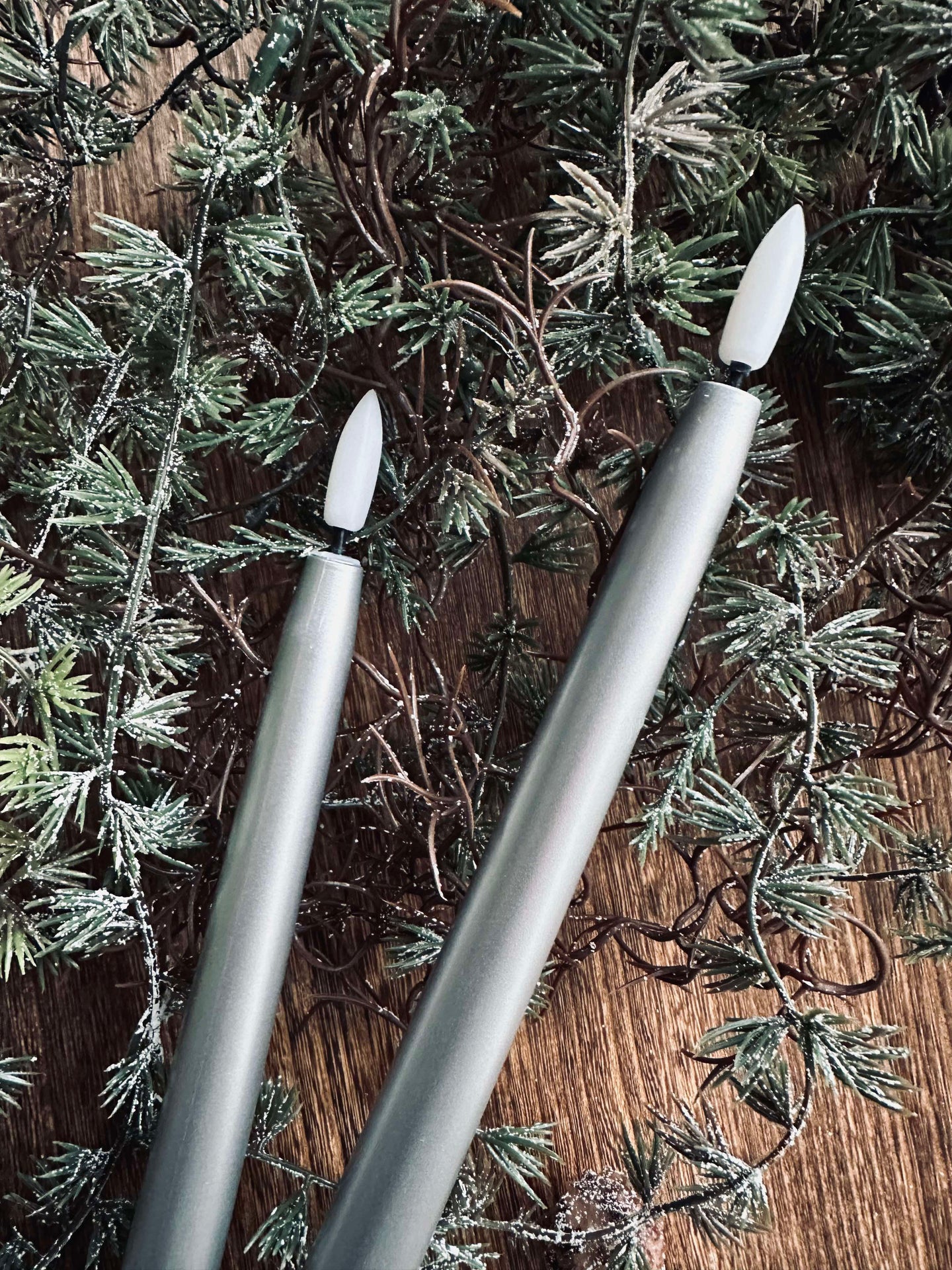 Silver LED Ljus 2 st - Fjärrkontroll ingår