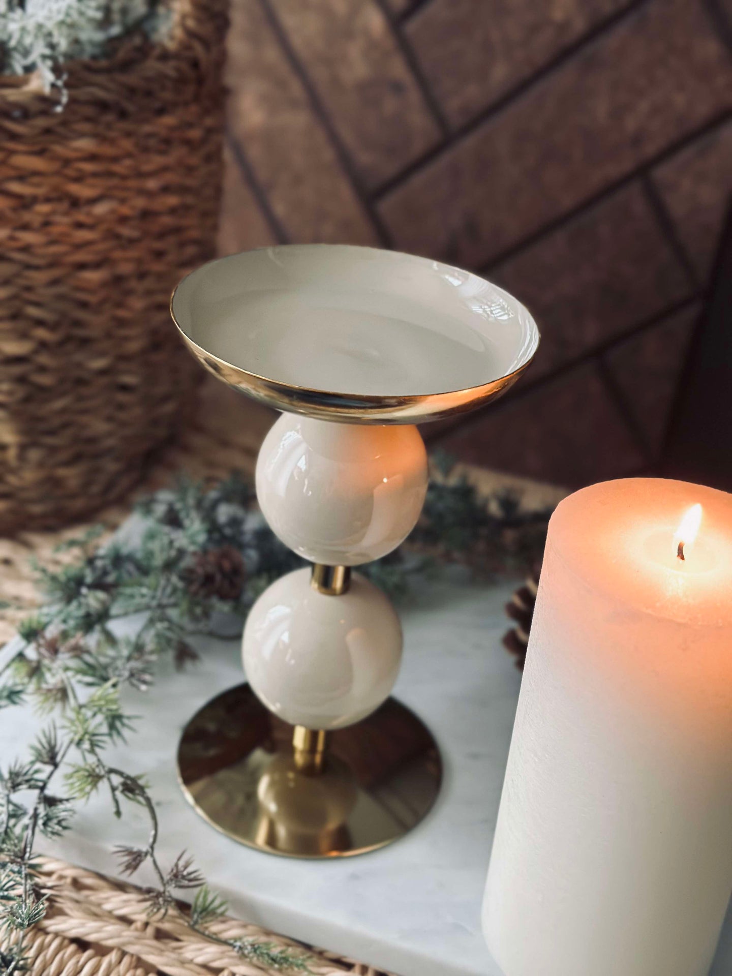 Ljushållare NOYA 17 cm - Beige