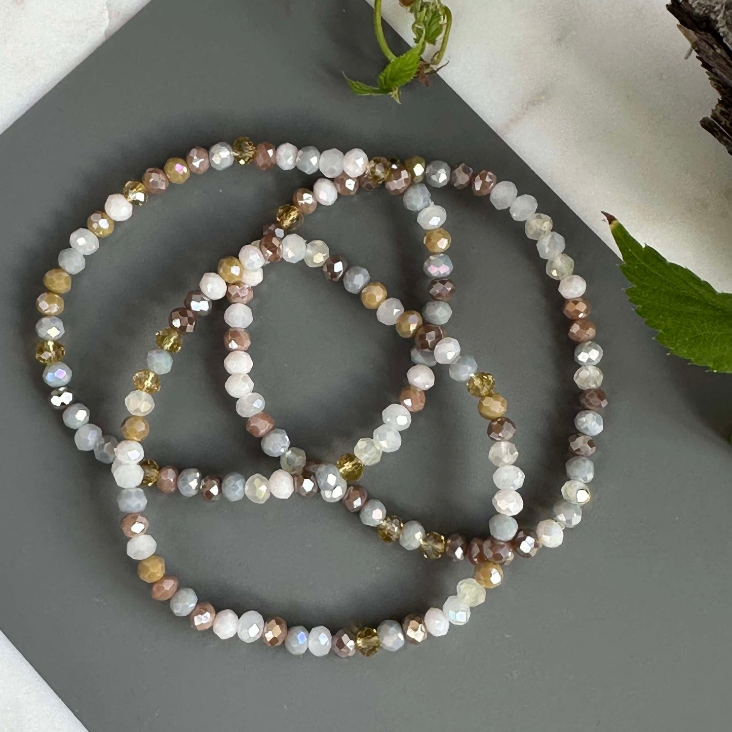 ANNA Nature Armband - Set med 3 st