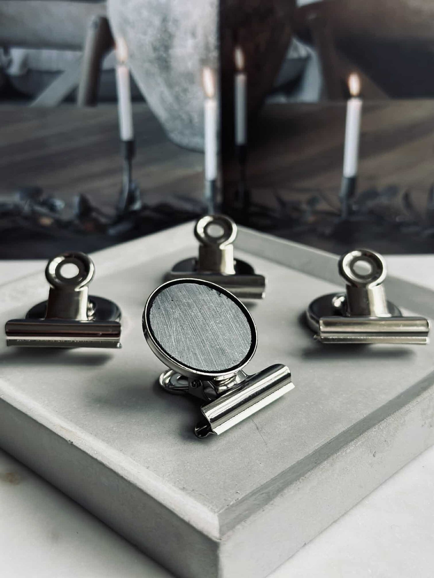 Magneter med klämmor - 4 st