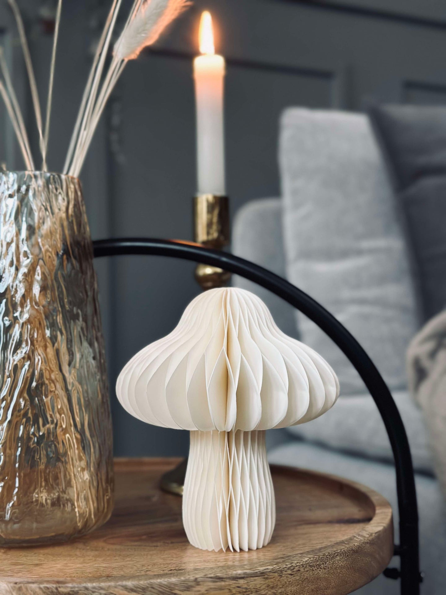 Svamppapper small - Creme