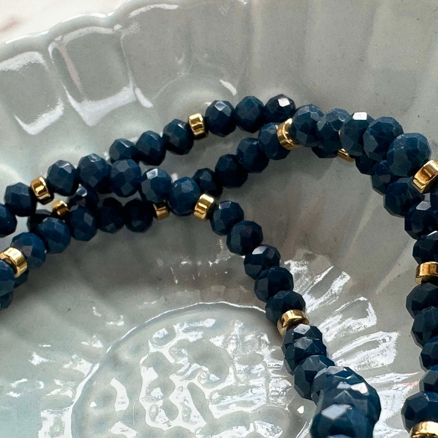Armband Merle Havblå - Set med 3 st