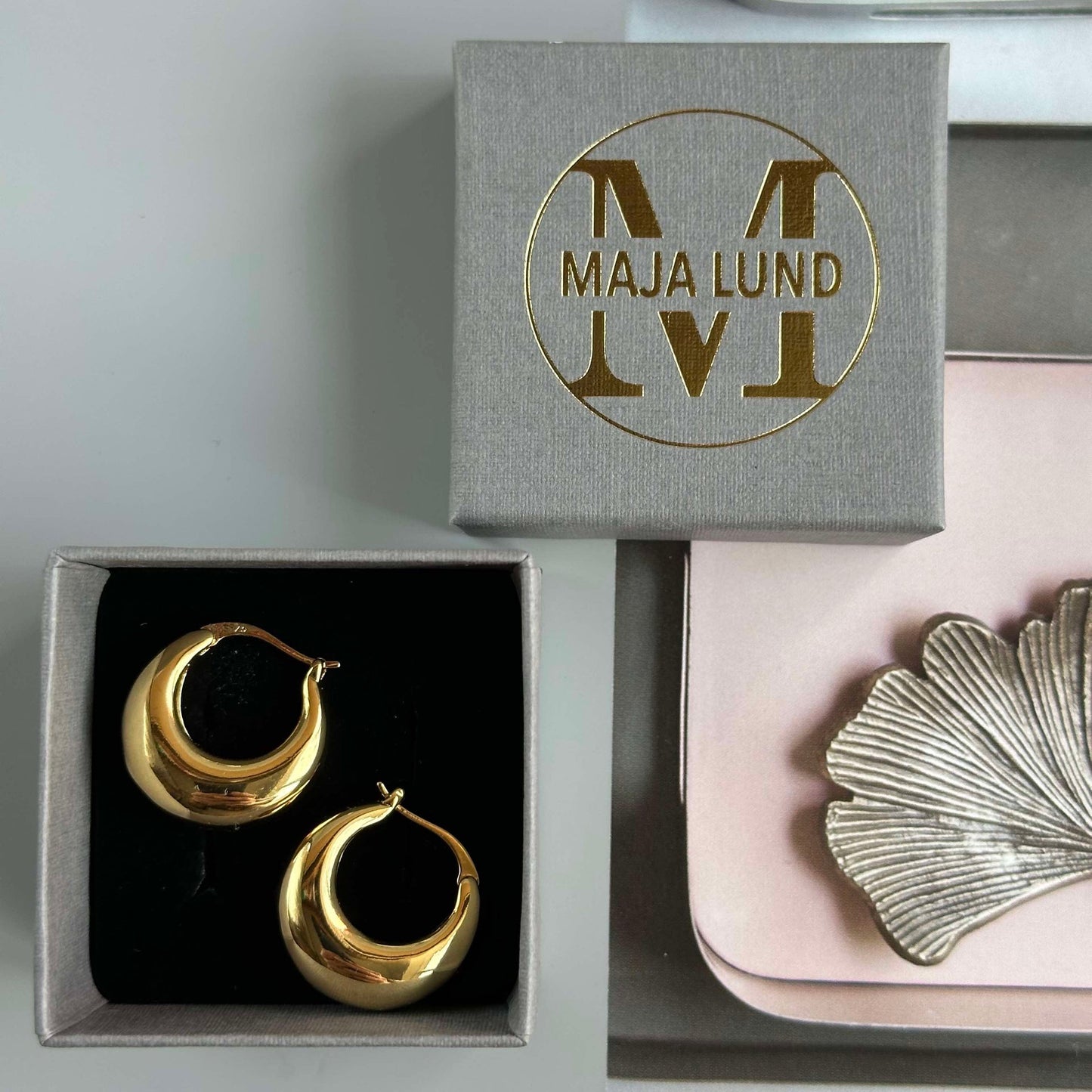 Baby mini 18K guldpläterade örhängen