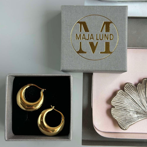 Baby mini 18K guldpläterade örhängen