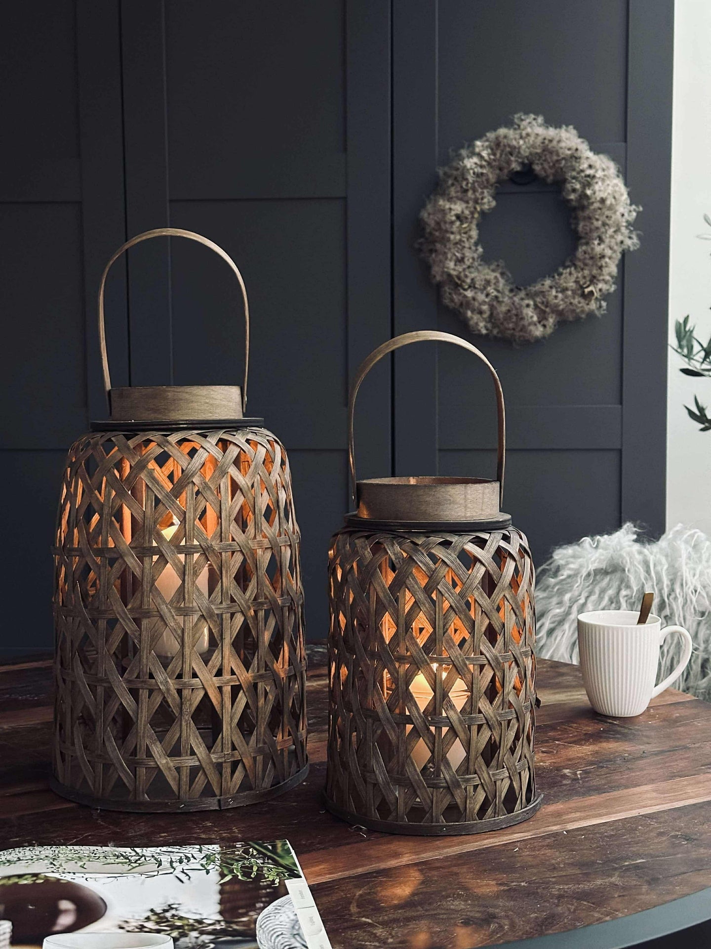 Lykta Jenna - Mörk Stor