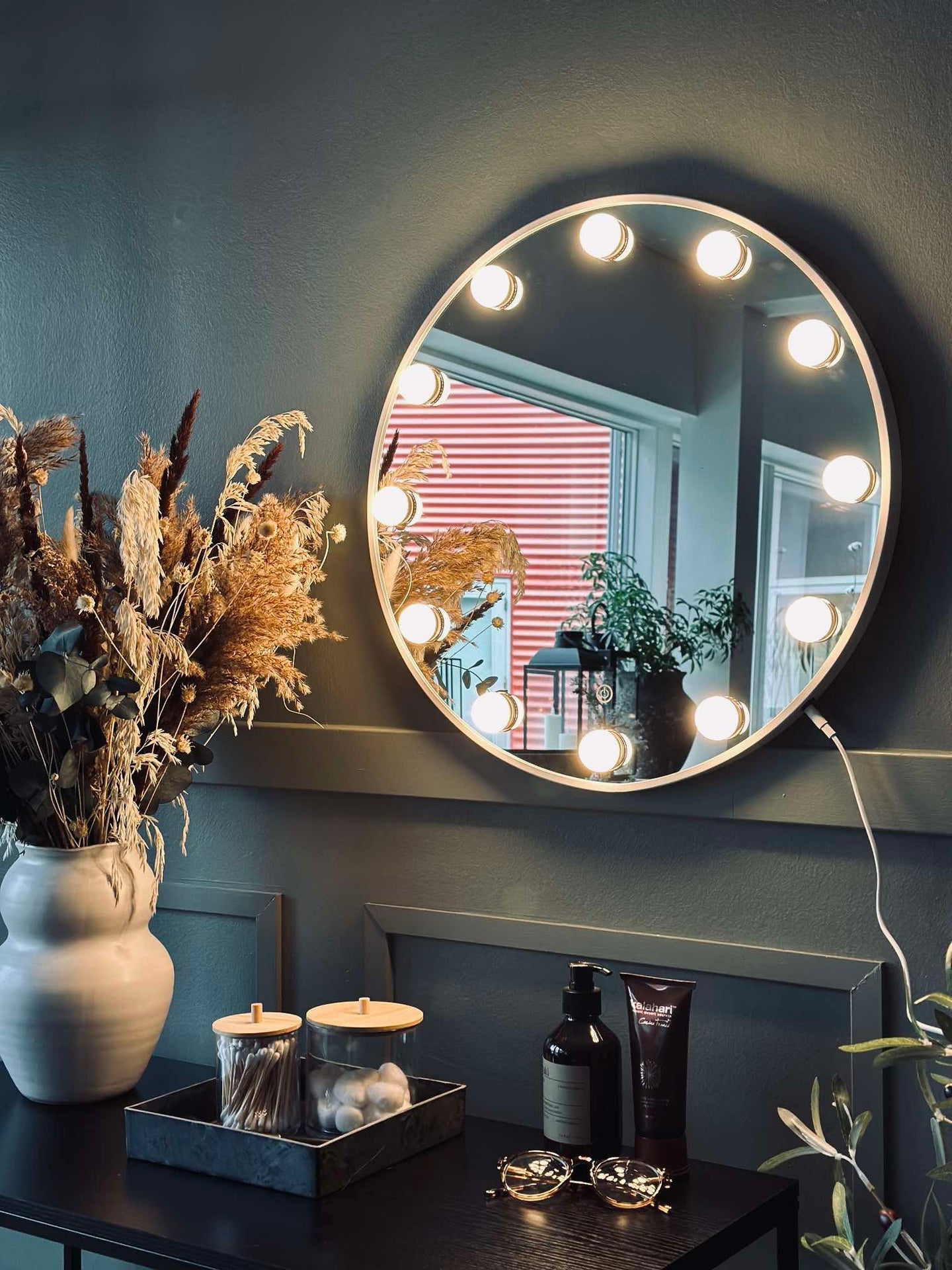 Hollywood Sminkspegel med belysning - Dia 50cm