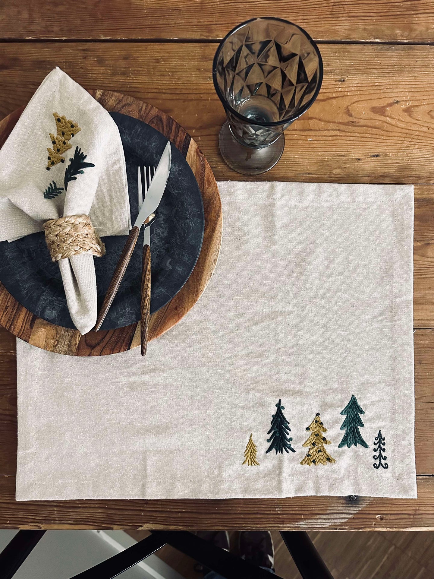 Bordstabletter Träd 35x45cm - 4 st.