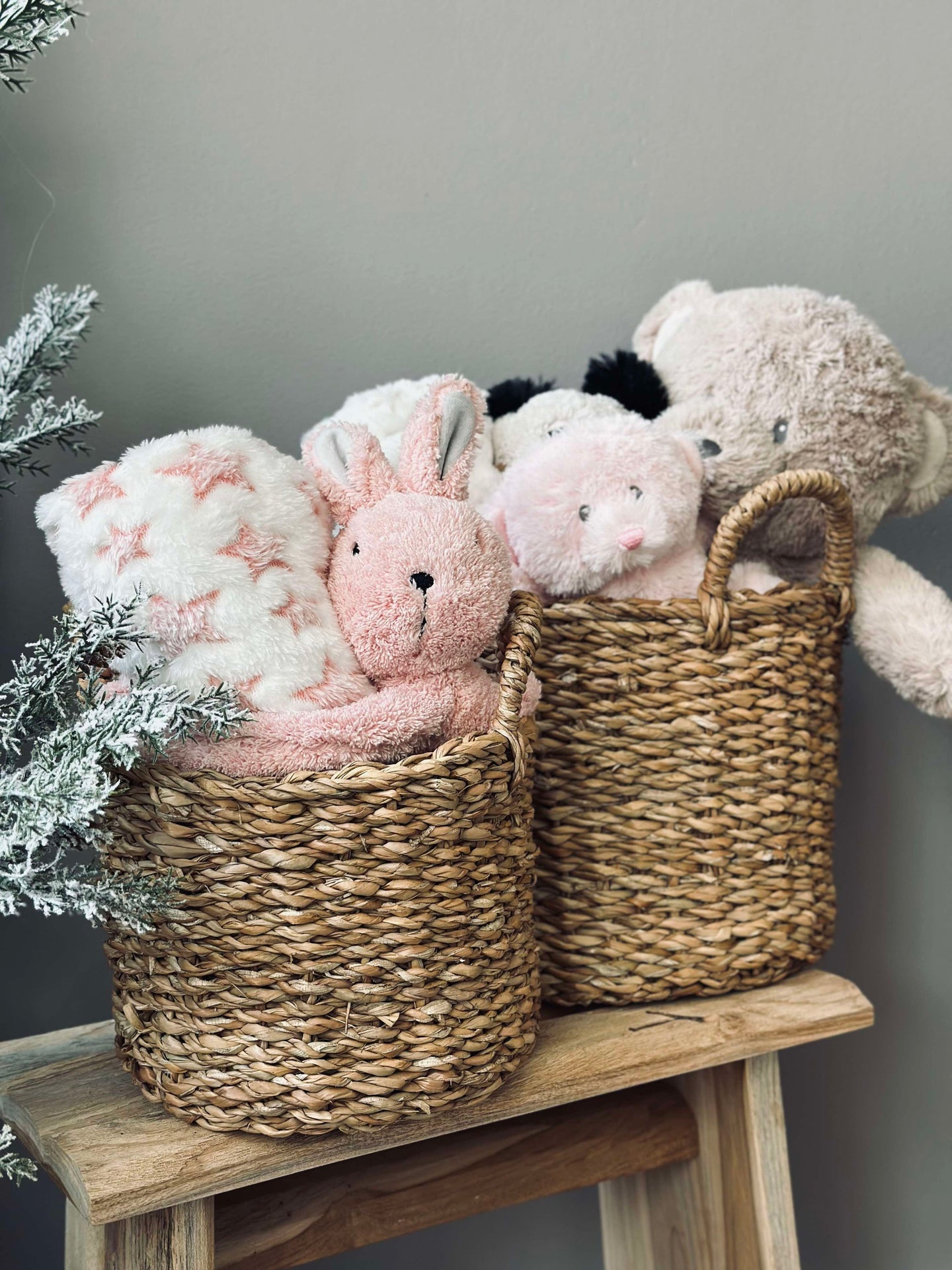 Babyfilt med nalle - Kanin