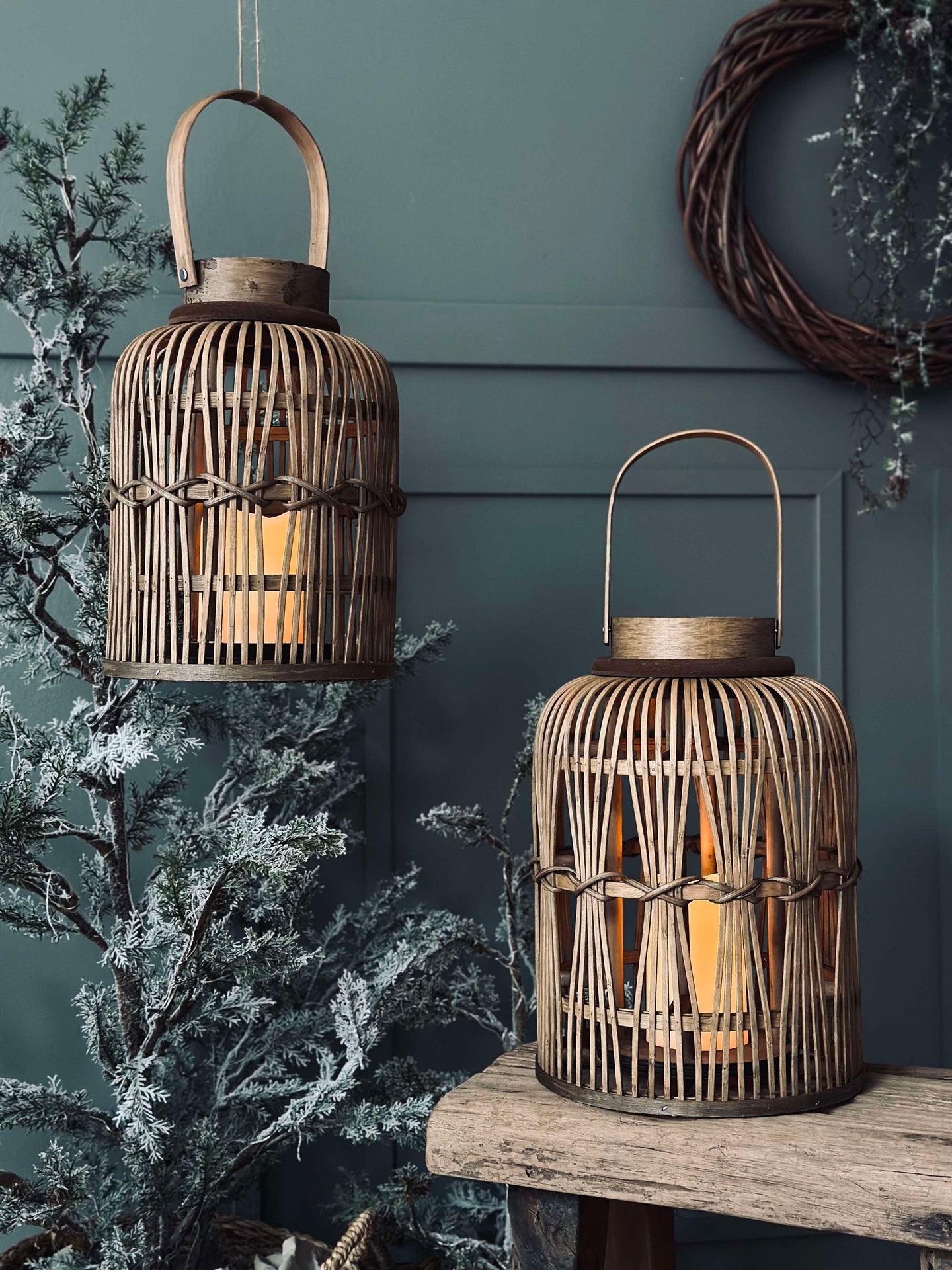 Lykta med LED-ljus - Small