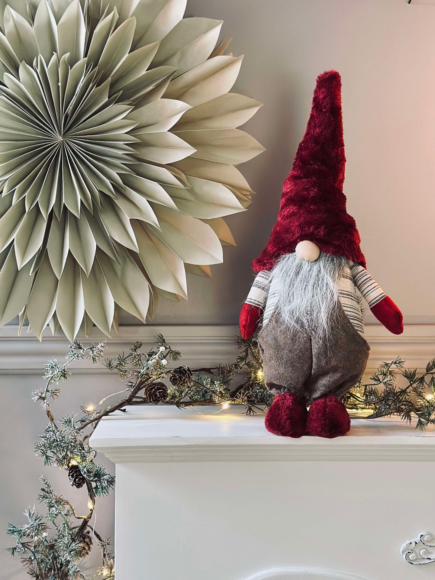 Tomte med skägg - Stående