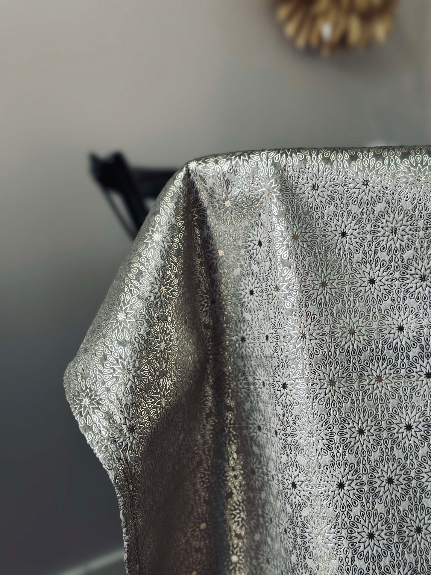 Bordsduk Velour 145x250 cm - Mörk beige