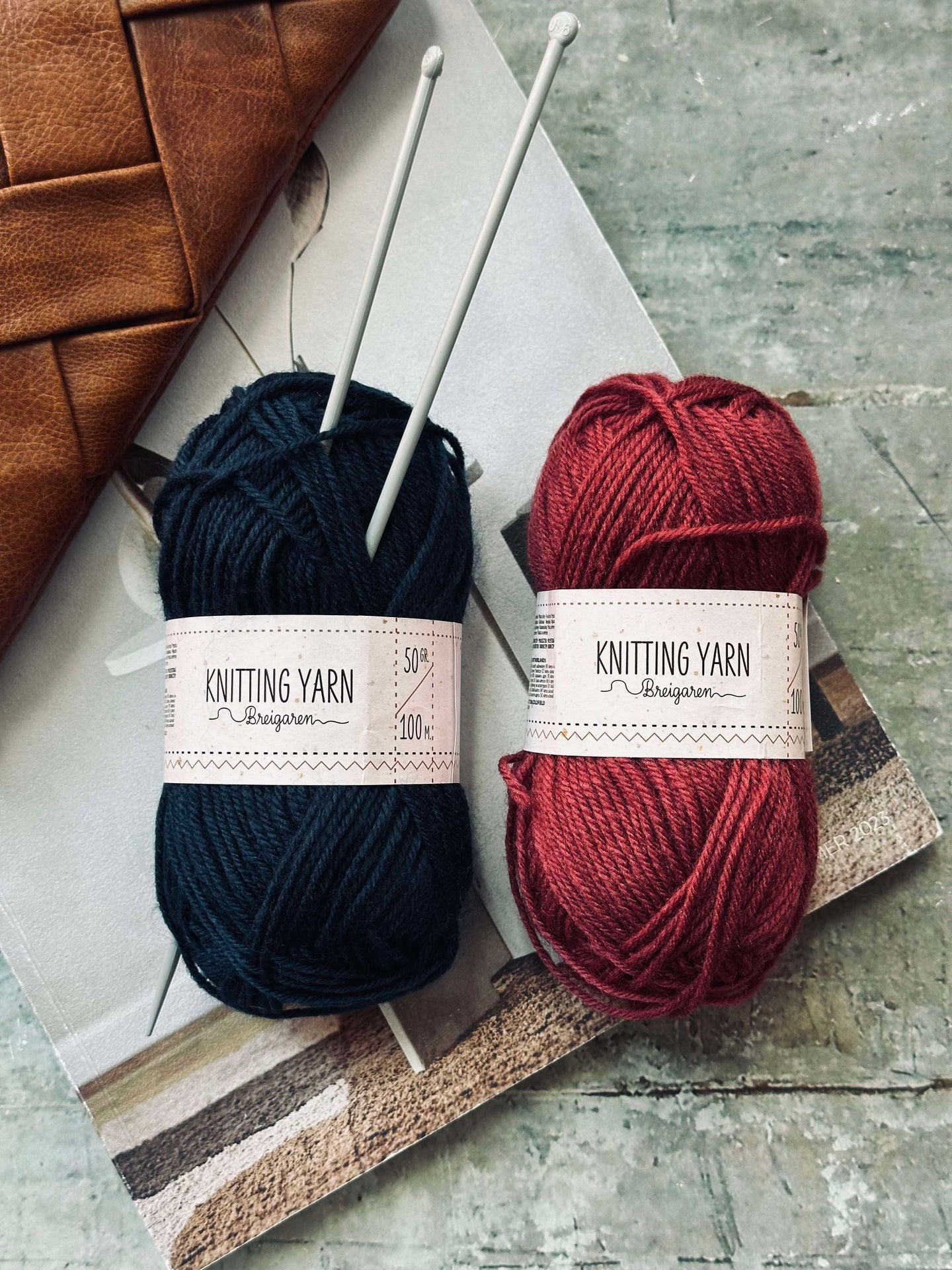 Polyestergarn 50 gram - Marinblå