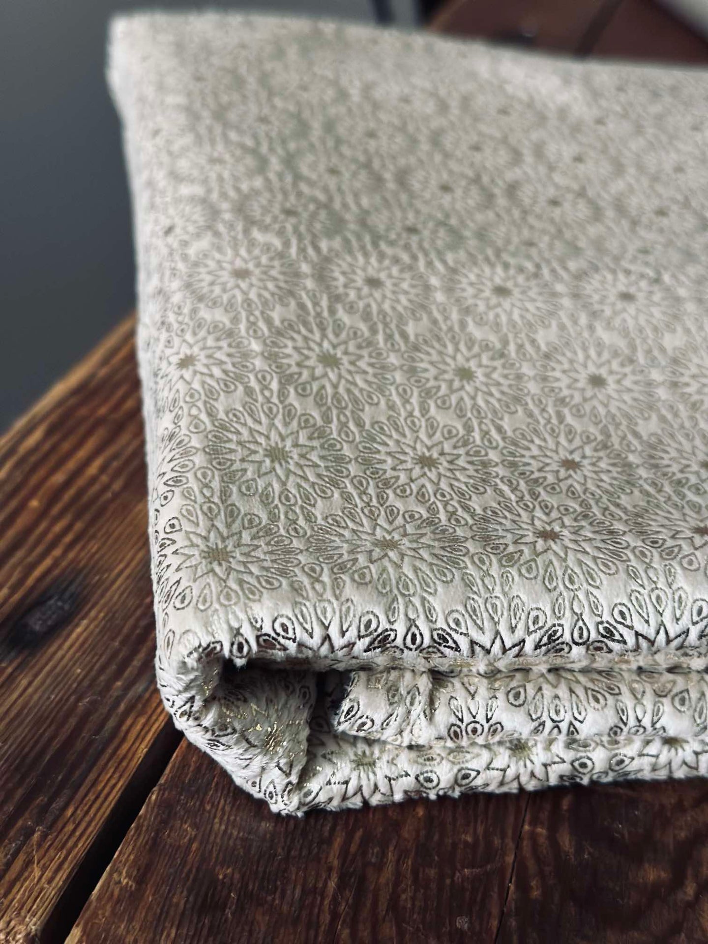Duk Velour 145x250 cm - Ljus beige